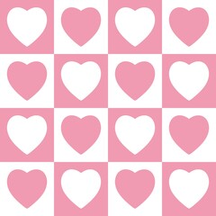 Hearts seamless pattern, pink and white can be used in fashion decoration design for printing,clothes, tablecloths, blankets, bedding, paper,fabric and other textile products.
