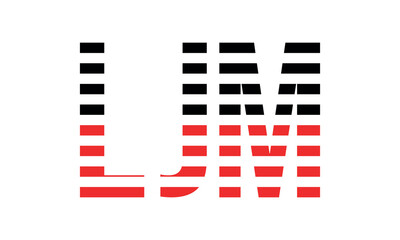 LJM three initial letter iconic line negative space minimal logo design vector template. monogram, abstract, wordmark, business, typography, minimalist, brand, company, flat, modern, unique, simple