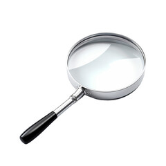 Magnifier isolated on transparent background