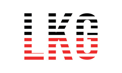 LKG three initial letter iconic line negative space minimal logo design vector template. monogram, abstract, wordmark, business, typography, minimalist, brand, company, flat, modern, unique, simple