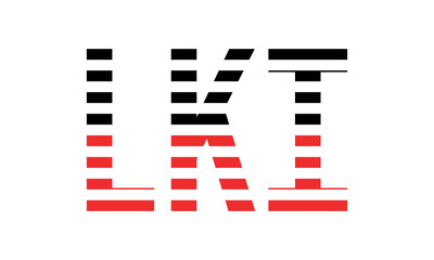 LKI three initial letter iconic line negative space minimal logo design vector template. monogram, abstract, wordmark, business, typography, minimalist, brand, company, flat, modern, unique, simple