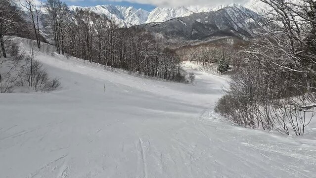 スノーボード　自撮り動画　GoPro11　白馬岩岳