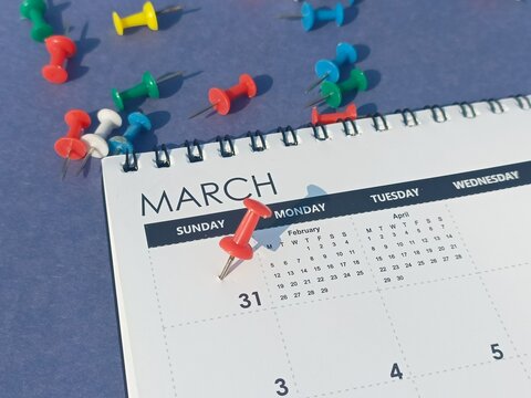 31st march mark on calendar 2024
