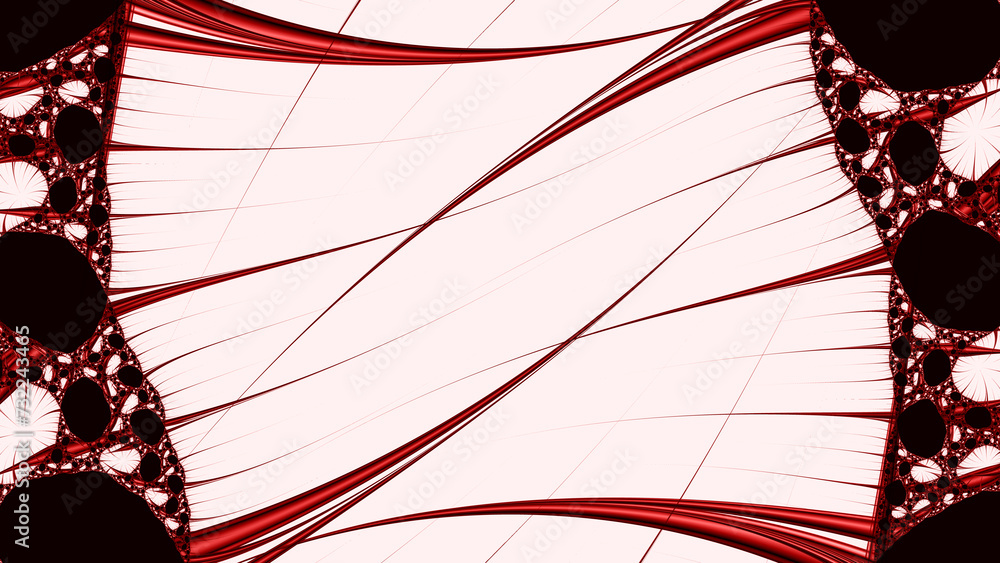 Poster touching similar pattern and design black and red on white