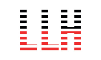 LLH three initial letter iconic line negative space minimal logo design vector template. monogram, abstract, wordmark, business, typography, minimalist, brand, company, flat, modern, unique, simple