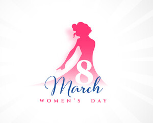Fototapeta na wymiar 8th march womens day wishes background design