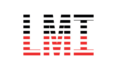 LMI three initial letter iconic line negative space minimal logo design vector template. monogram, abstract, wordmark, business, typography, minimalist, brand, company, flat, modern, unique, simple