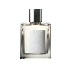 Empty perfume bottle - transparent background