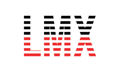 LMX three initial letter iconic line negative space minimal logo design vector template. monogram, abstract, wordmark, business, typography, minimalist, brand, company, flat, modern, unique, simple