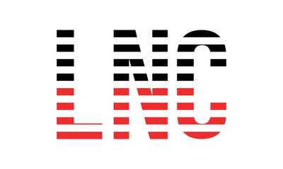 LNC three initial letter iconic line negative space minimal logo design vector template. monogram, abstract, wordmark, business, typography, minimalist, brand, company, flat, modern, unique, simple