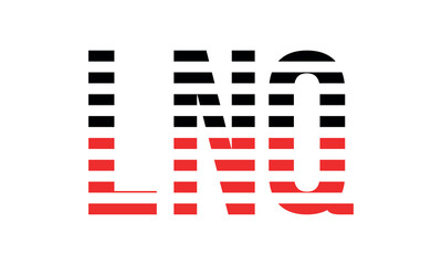 LNQ three initial letter iconic line negative space minimal logo design vector template. monogram, abstract, wordmark, business, typography, minimalist, brand, company, flat, modern, unique, simple