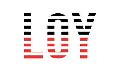 LOY three initial letter iconic line negative space minimal logo design vector template. monogram, abstract, wordmark, business, typography, minimalist, brand, company, flat, modern, unique, simple