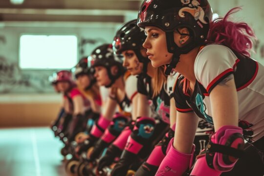 A roller derby team