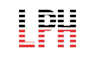 LPH three initial letter iconic line negative space minimal logo design vector template. monogram, abstract, wordmark, business, typography, minimalist, brand, company, flat, modern, unique, simple