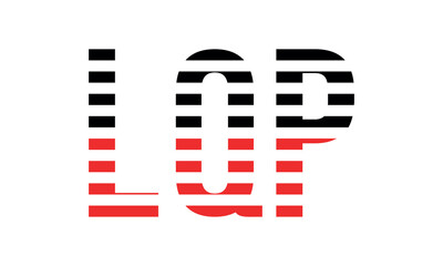 LQP three initial letter iconic line negative space minimal logo design vector template. monogram, abstract, wordmark, business, typography, minimalist, brand, company, flat, modern, unique, simple