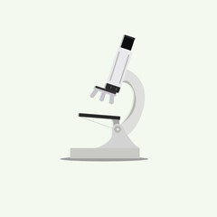 microscope isolated on white background
