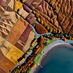 drawn view from above