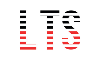 LTS three initial letter iconic line negative space minimal logo design vector template. monogram, abstract, wordmark, business, typography, minimalist, brand, company, flat, modern, unique, simple