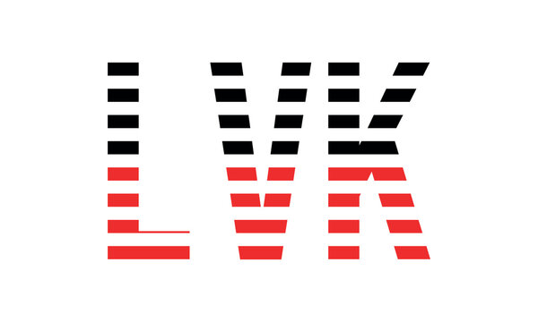 LVK three initial letter iconic line negative space minimal logo design vector template. monogram, abstract, wordmark, business, typography, minimalist, brand, company, flat, modern, unique, simple