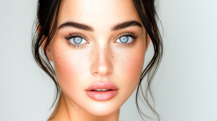 Naklejka premium A beautiful woman face