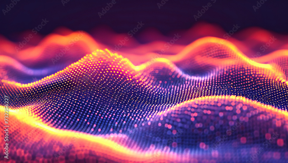 Aufkleber abstract technology and network design, futuristic digital background, science and data conceptual i