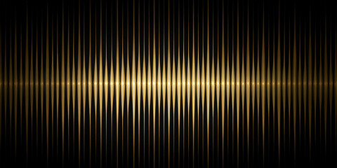 Abstract Vector Sound Wave Illustration
