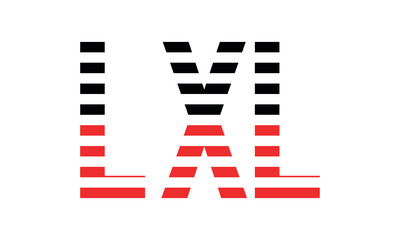 LXL three initial letter iconic line negative space minimal logo design vector template. monogram, abstract, wordmark, business, typography, minimalist, brand, company, flat, modern, unique, simple