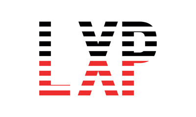 LXP three initial letter iconic line negative space minimal logo design vector template. monogram, abstract, wordmark, business, typography, minimalist, brand, company, flat, modern, unique, simple