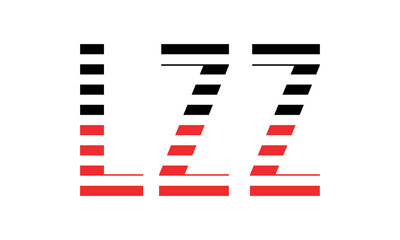 LZZ three initial letter iconic line negative space minimal logo design vector template. monogram, abstract, wordmark, business, typography, minimalist, brand, company, flat, modern, unique, simple