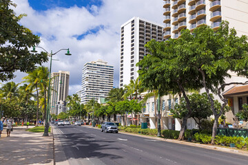 ハワイホノルル・カラカウアアベニュー