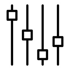 This is the Control Panel icon from the Online Marketing icon collection with an Outline style