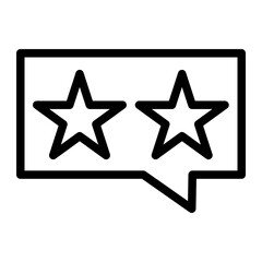 This is the Star Rating icon from the Online Marketing icon collection with an Outline style
