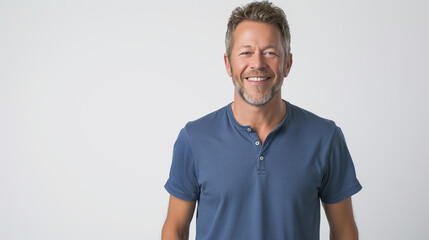 Fototapeta premium Casual Charm: Portrait of a Relaxed Man