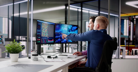 Fototapeta premium KPI Business Analytics Data Dashboard