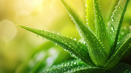 close up of alow leaf