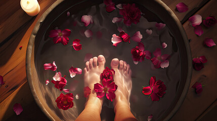 treatment - footh bath  at  balinese spa