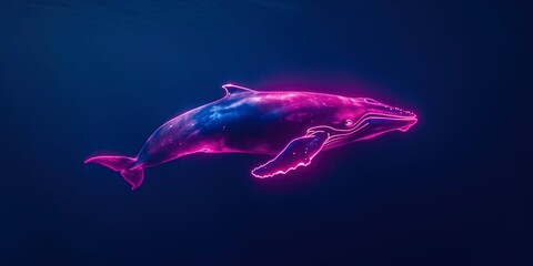 blue whale in the ocean