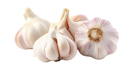 garlic on transparent background