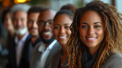 Obraz premium Meeting at work with people of different ethnics. Multicultural environment concept multigenerational