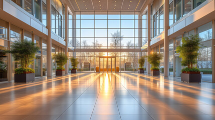 Elegant Modern Lobby Interior Design