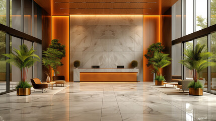 Elegant Modern Lobby Interior Design