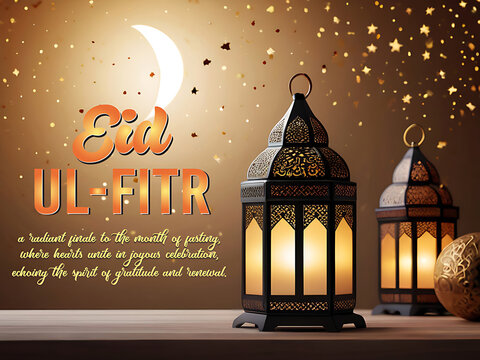 Eid Mubarak Islamic template design background with decorative ornament, eid Mubarak social media post design