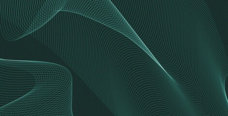Minimal abstract wavy line background Isolated