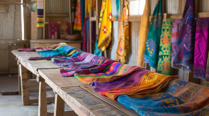 Colorful Asian fabric