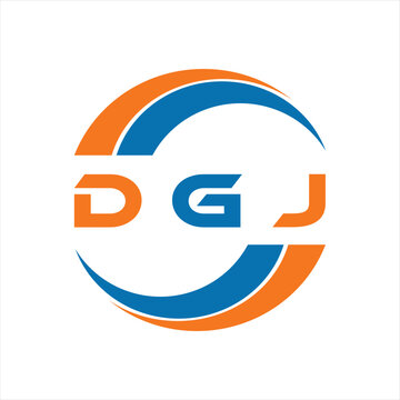 DGJ letter design. DGJ letter technology logo design on white background. DGJ Monogram logo design for entrepreneur and business