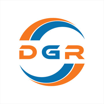 DGR letter design. DGR letter technology logo design on white background. DGR Monogram logo design for entrepreneur and business
