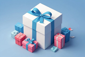 Digital Shopping Extravaganza: Cyber Monday 3D Rendering in a Modern Stylish Setting

