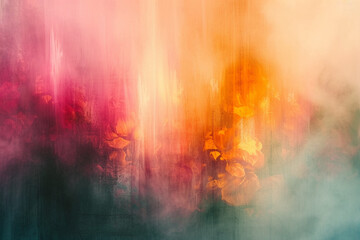 rich textures and vibrant gradients with dreamy blur effect
