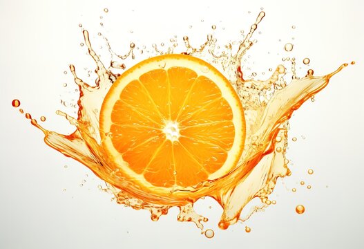 a splash of orange background