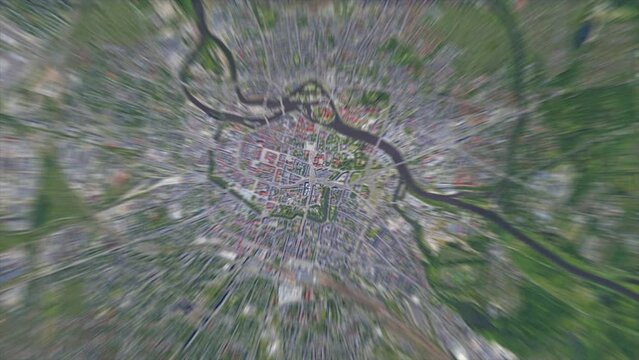 Earth Zoom from Wroclaw - Poland